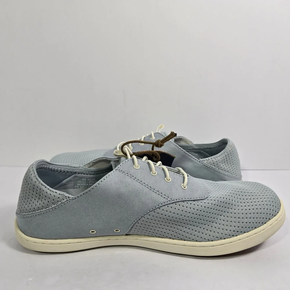 OluKai Nohea Moku Mens 8.5 Light Denim Boat Shoes Sneakers 10283-DNDN NEW